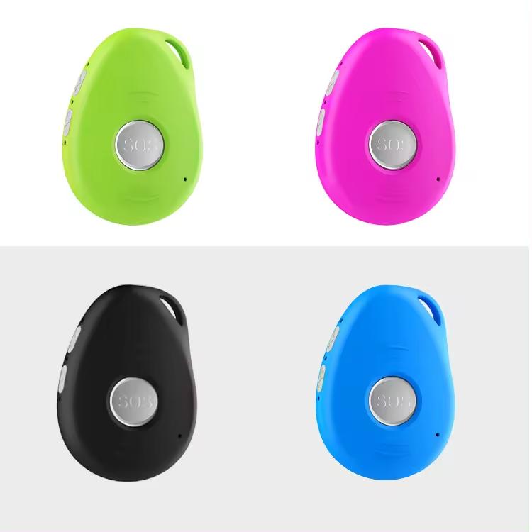 SOS Panic Button Mini Children GPS Vehicle Tracker Necklace With Fall Detector Elderly Alarm Pendant and WIFI Positioning