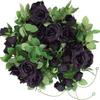 Rose Pattern Simulated Flowers 200cm Halloween Garland Artificial Rose Vines  Home Decoration