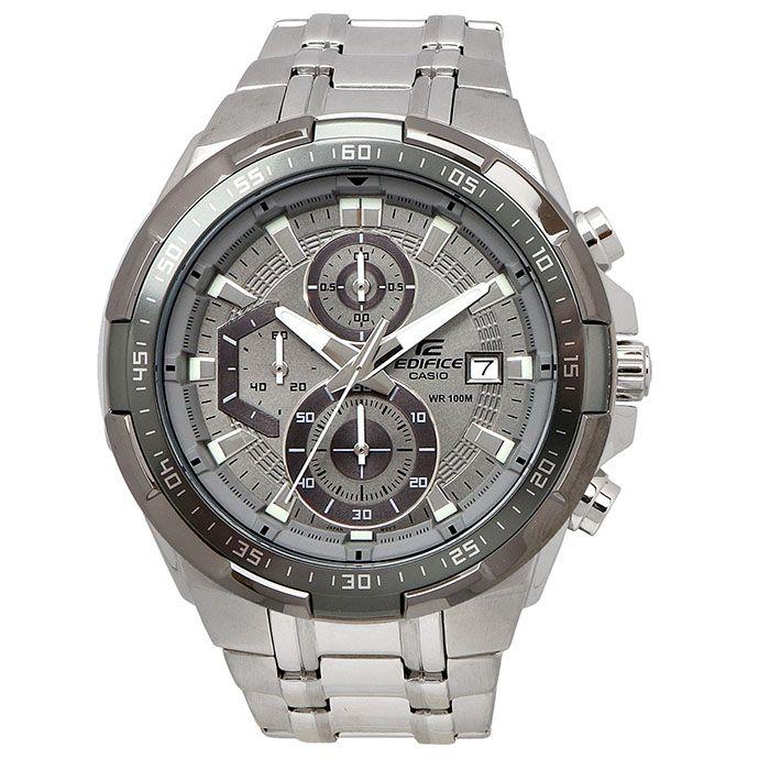 Used EDIFICE Watch EDIFICE Watch Chronograph Gray Overseas Model EFR-539DE-8AV [Parallel Import]