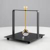 Desktop Tissue Holder Wrought Iron Crystal Ball Tissue Box Ornaments Restaurant Square Base Tissue Organizer for Room