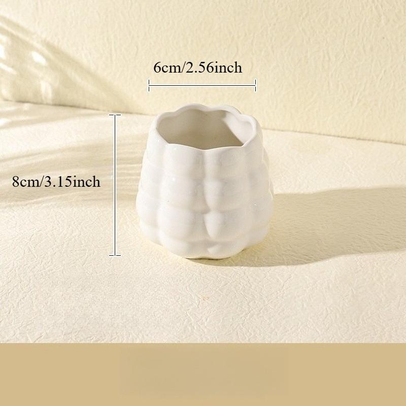 Bubble Ceramic Storage Bucket Multi-Purpose Organizer Jar Desk Organizer Remote Control Cosmetic Pen Kitchen Holder Flowerpot