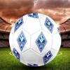Pallone da Calcio Waldhof Mannheim 07 taglia5, colorato, adatto a tutte le età, cucito a macchina, materiale PVC, grado competizione, durevole e ad alto rimbalzo