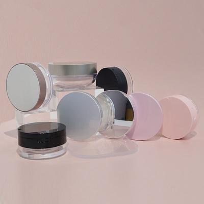 1pcs Portable Plastic Powder Box Empty Loose Powder Container With Sieve Mirror Cosmetic Sifter Jar Travel Makeup Accessories