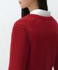 MUSINSA STANDARD WOMAN [Victoria Wool] Women'S V-Neck Knit [Red]