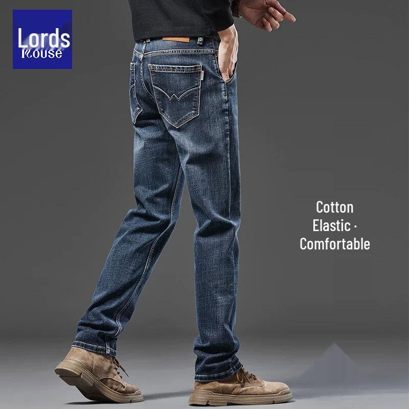 Loz 2026 Men's Relaxed Fit Straight-Leg Jeans