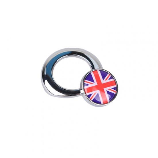 

Автомобильный Стайлинг, внутренняя наклейка на кнопку запуска зажигания для Mini Cooper Countryman Clubman R55 R56 R57 R58 R59 R60 R61 Red union Silver