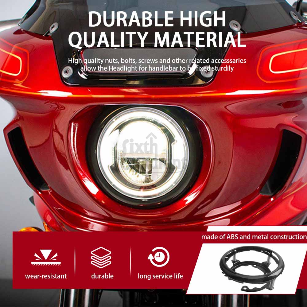 Fairing Bracket Mount With Headlight Mounting Bracket Ring Trim Cover Motorcycle For Harley Softail Low Rider ST FXLRST 2022-25