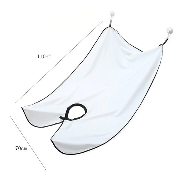 Șorț barbă cu ventuze pentru bărbați pelerină albă de bărbierit