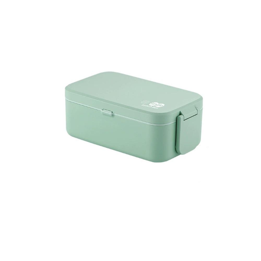 Japanese-style Student Lunch Container Microwavable Food Storage Box  School Green 1 Layer