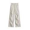 American Retro Willow Nail Cargo Pants for Women High Waist Straight Leg Trousers Slim Pleated Design Loose Wide Leg Casual Pants