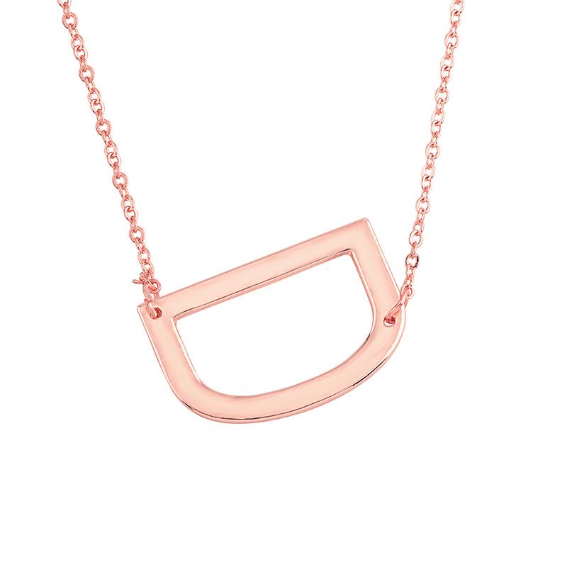 2026 Simple Hot-selling Jewelry, Letter Necklace, Trendy Neck Chain 26 English Letter Collarbone Chain 2025 Source