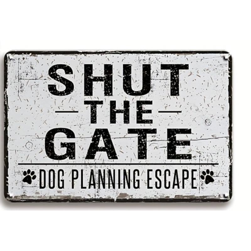6pcs Metal Tin Sign Set Vintage Wall Art Pendants for Dog House Pet Store   Dog Grooming Salon Living Room Home Office
