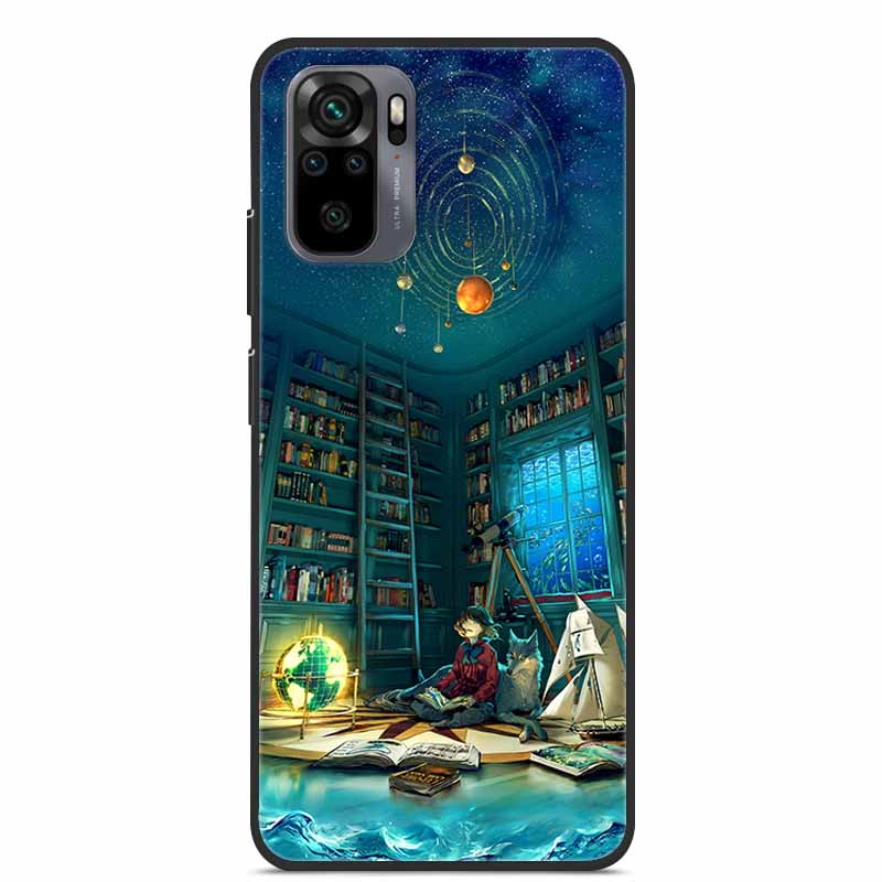 Dla Xiaomi Redmi Note 10S Case silikonowa tylna okładka etui na telefony dla Xiaomi Redmi Note10T 2021 miękki futerał uwaga 10S 10T 10 T S Coque