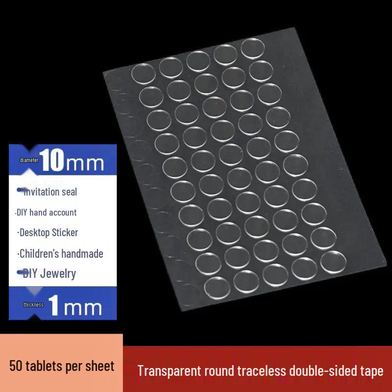 Двусторонние прозрачные клейкие стикеры для дисплей-бокса Pop Mart