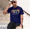 Vintage 1967, All Original Parts 2026 Fashion Heavyweight Hot Selling Retro Printed Pattern Fun Round Neck T-shirt for Daily