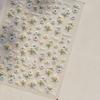 White Flower Petal Cherry Blossom Peach Blossom Falling Petal Floral Gradient 5D Self Adhesive Nail Art Sticker Manicure Decals
