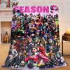 1PC Game Fort-nite Flannel Blanket Gift, Suitable for Both Men And Women, Soft Ideal for Beds And Sofa, Birthday Or Christmas Gift