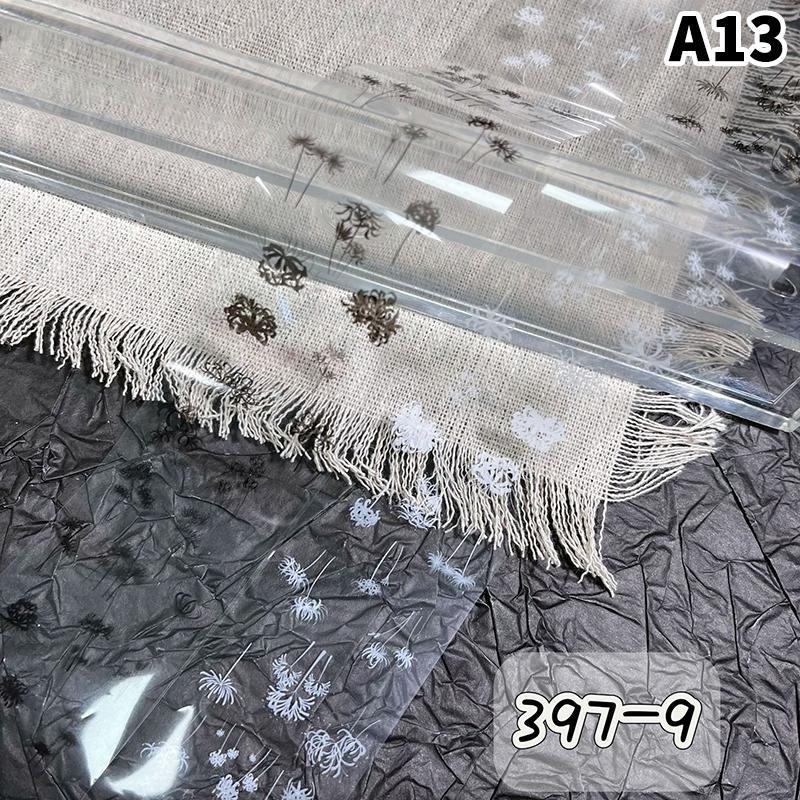 

Butterfly Flower Nail Transfer Foils Sticker Paper 50/100Cm Bow Floral Stickers Nails Wraps Nail Art Stickers Decal Nail Art A13