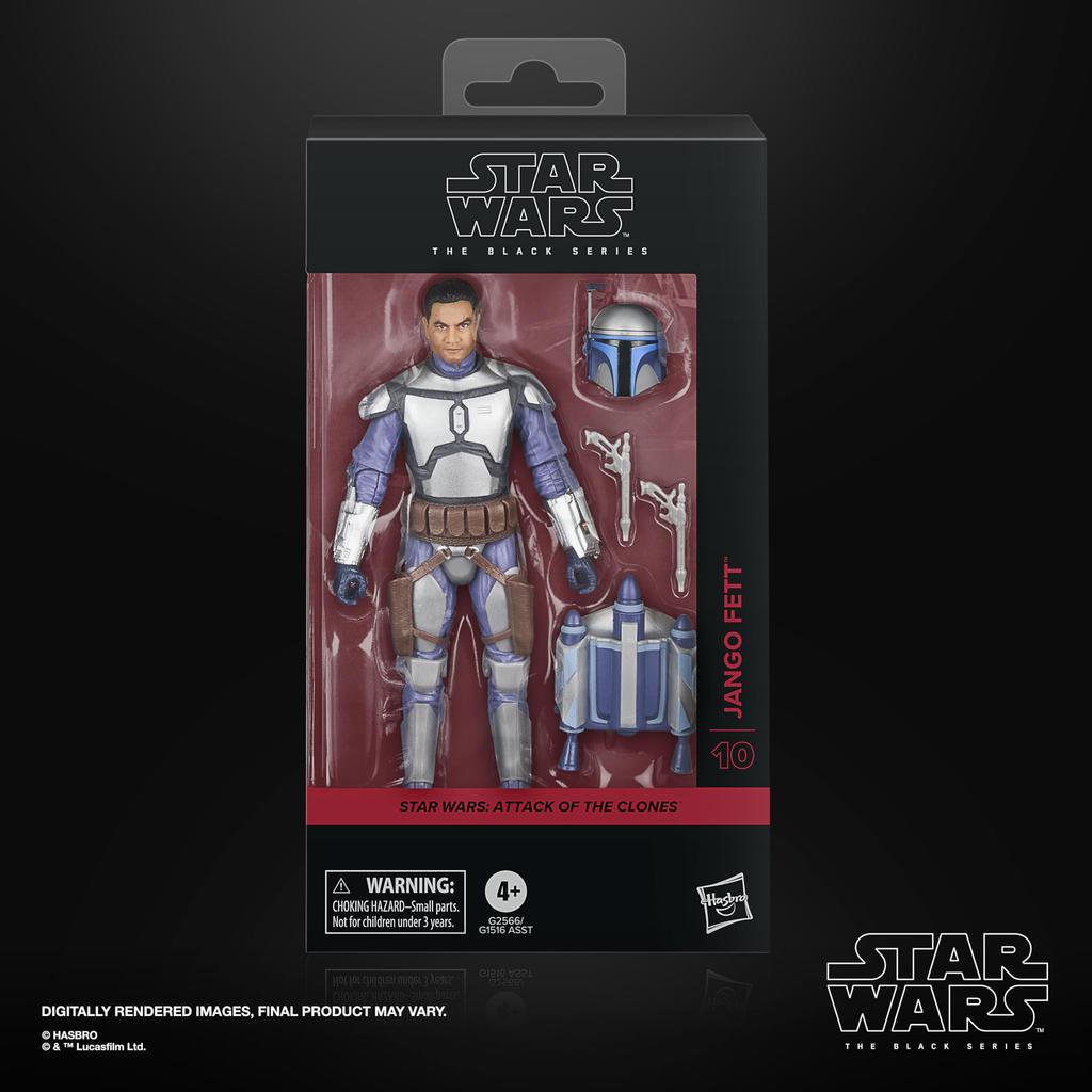 Hasbro Star Wars Star Wars Black Series Jango Star Attack of the Clones Premium Collectible 15cm Action Figure Authentic Fett, Wars (Episode II)