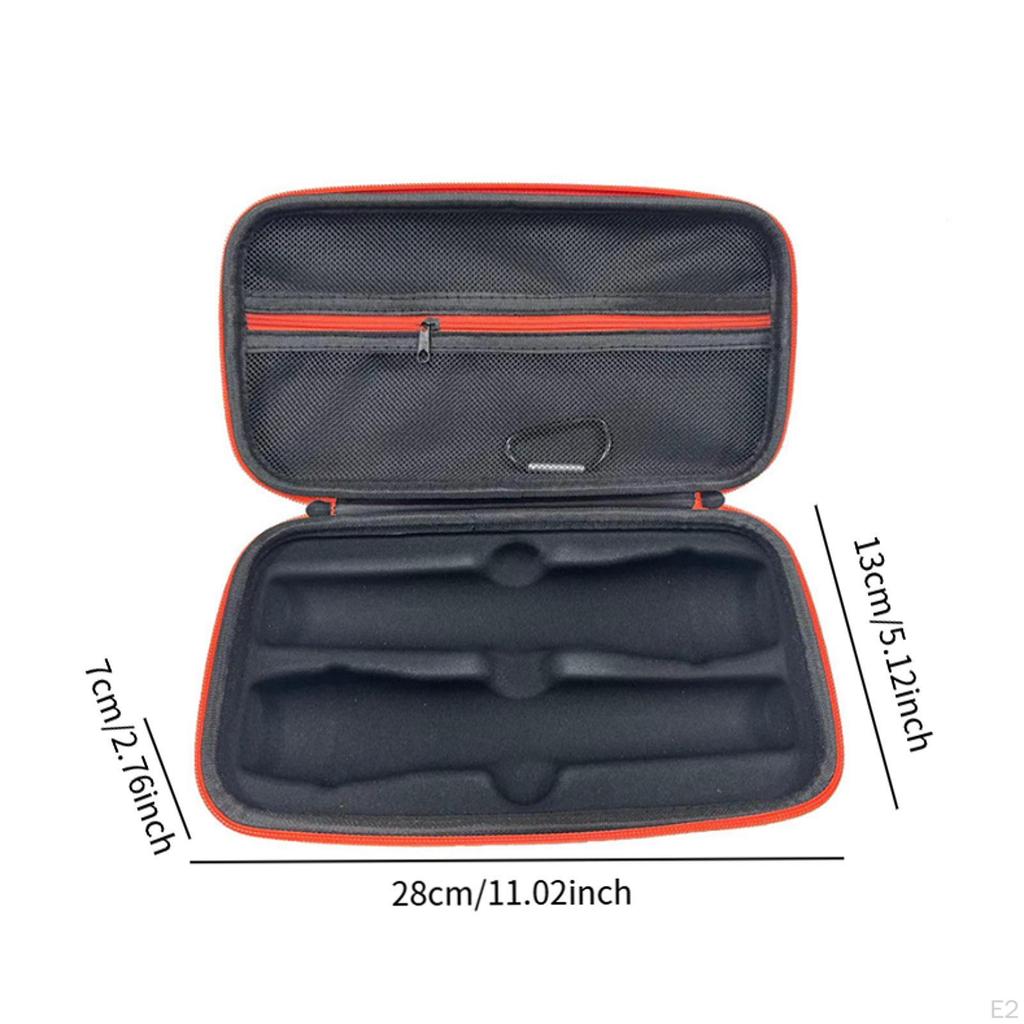 Case Carrying with Sponge Padding Water Resistant Anti-Drop Accessory Bag Portable Handle