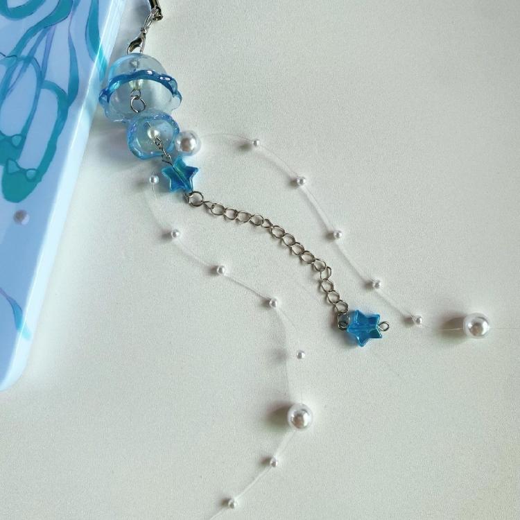 Sweet Jellyfish Star Pendant Phone Chain Keychain Y2k Phone Lanyard Backpack