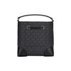 Michael Kors MK Mercer 18 Classic Monogram Drawstring Closure Canvas Bucket Bag Women Handbags Black 35F2GM9M1B-BLACK