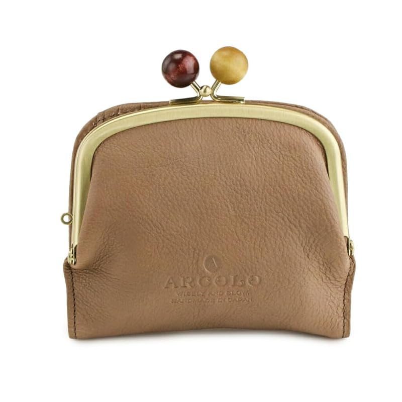 

[Arcoro] ARCOLO pouch bifold wallet made in Japan ladies … (greige)