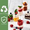5 Stück Mini-Einwegbecher für Pudding, Gelee, Mousse, Eisbecher, Vorspeisenschüssel für Zuhause, Dessertladen, Lebensmittelbehälter, Plastikbecher