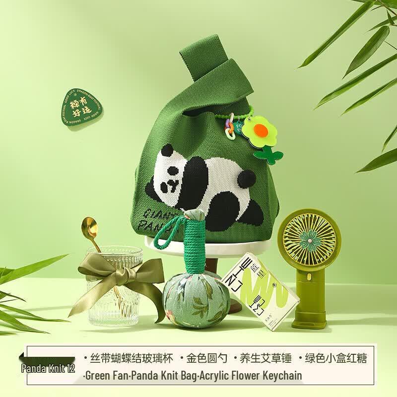 Dragon Boat Festival Gift Set with Glass Cup and Sachet