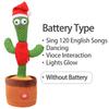 Dancing Cactus Electron Plush Toy Luminous Talking Twisting Cactus Doll Sound Record Repeat Toy Kid Education Toy Christmas Gift