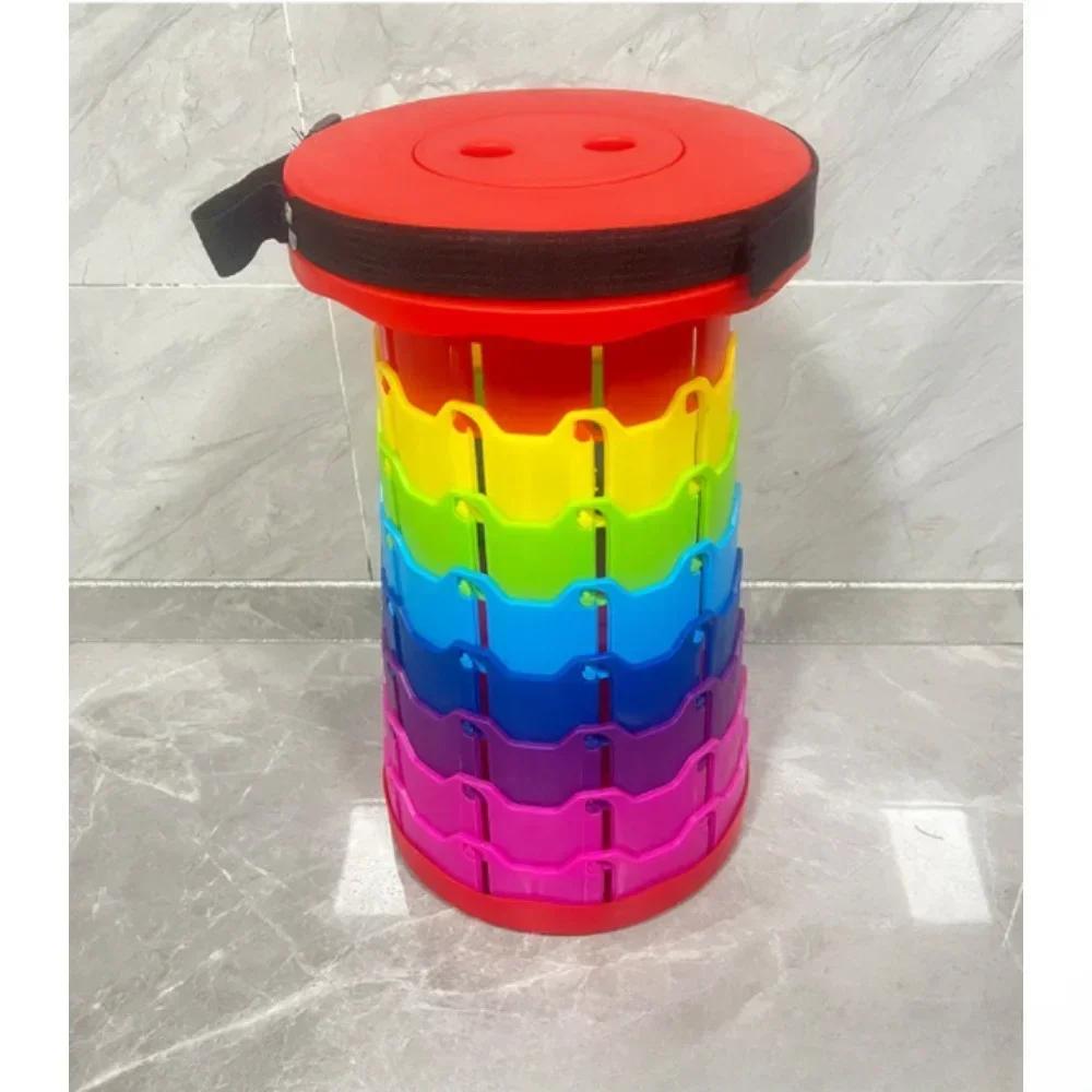 Upgraded Foldable Stool Thickened Portable Foldable Stool Retractable Stool for Fishing Hiking Barbecue Party Chair