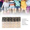 24 Pieces Dice Counters Acrylic Marble Creature Stats Clear Number Compatible Card Gaming Dice Counters