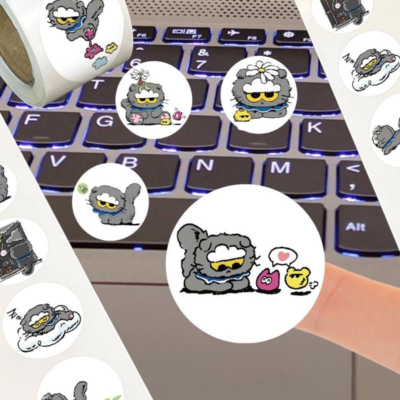 500Pcs New Zoa Cute Curly Stickers For Diy Journal Decorations, Fun Icons For Mobile Phones And Other Accessories