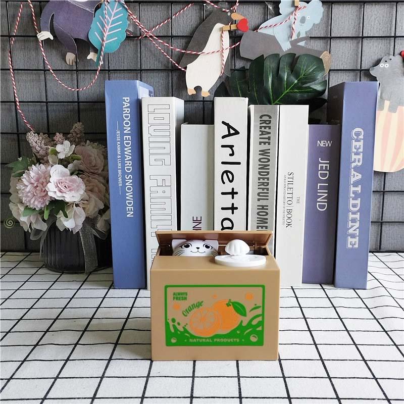 Upgraded Cute Cartoon Panda Money Stealer: Adorable Kitten-Themed Panda Savings Bank Gift Ornaments