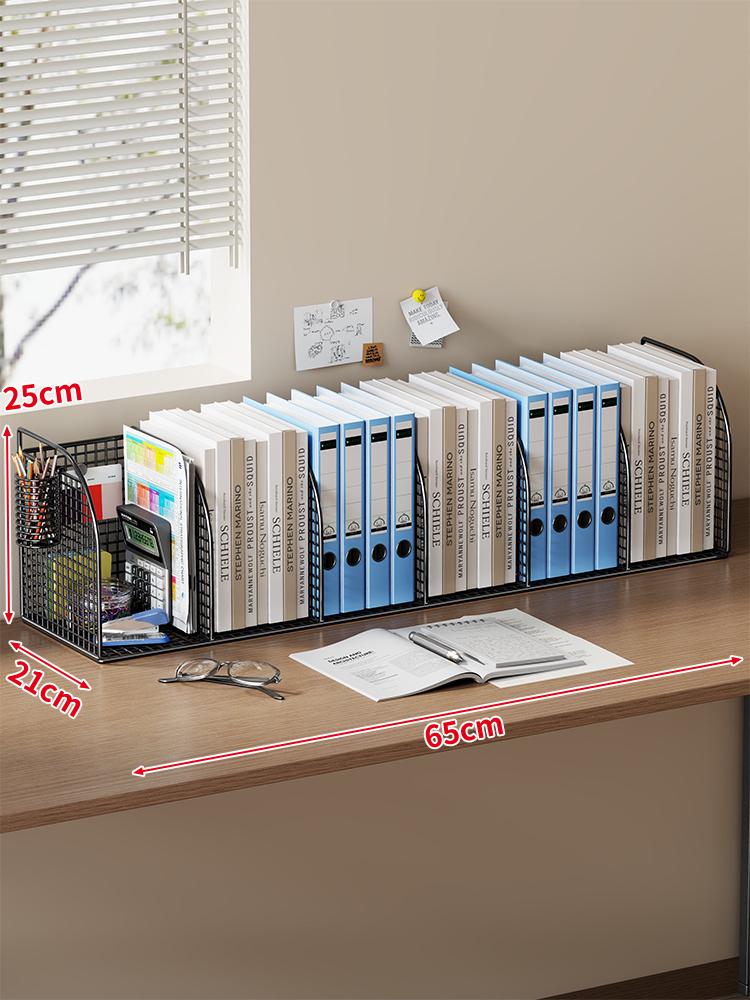 Schreibtisch-Akten- und Buchorganisator: Bücherregal, Regal, Buchstütze, Aktenaufbewahrung, Archivbox