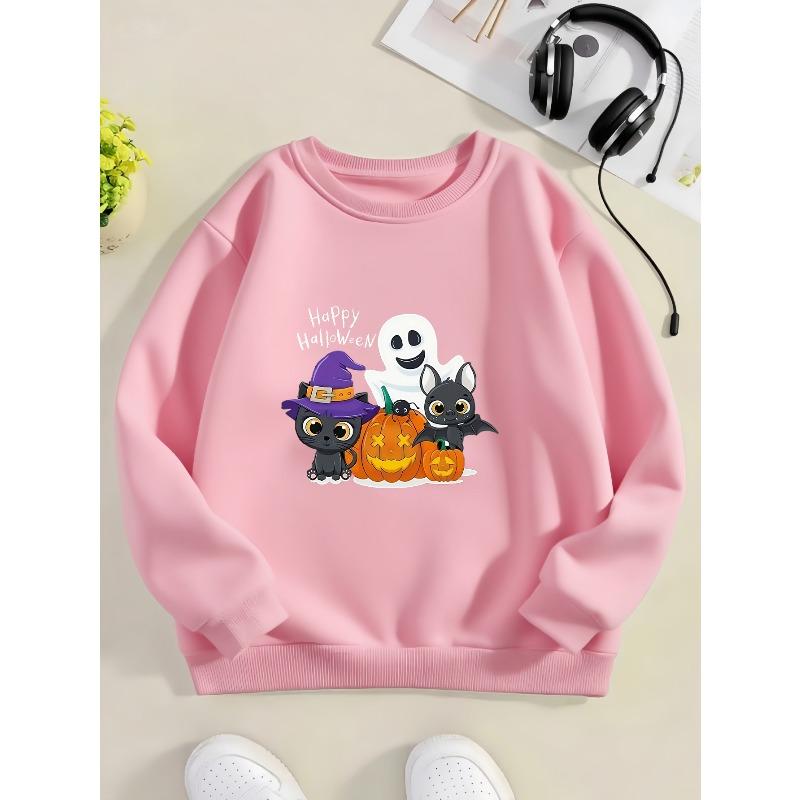 Kids Sweatshirt,Boys' Crew Neck Sweatshirt Fashion Print Halloween Christmas Football Trendy Element Top(Easy-Care)