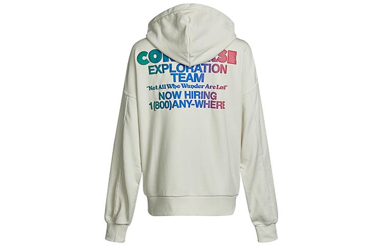 Converse Sweatshirts Women s Ivory Hooded Moderate Regular 10022259-A02 XXL