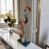 Graffiti Flamingo Skulptur Tierstatue Kunstfigurine Heimdeko für Wohnzimmer Schlafzimmer Bücherregal TV-Schrank Schreibtischdeko