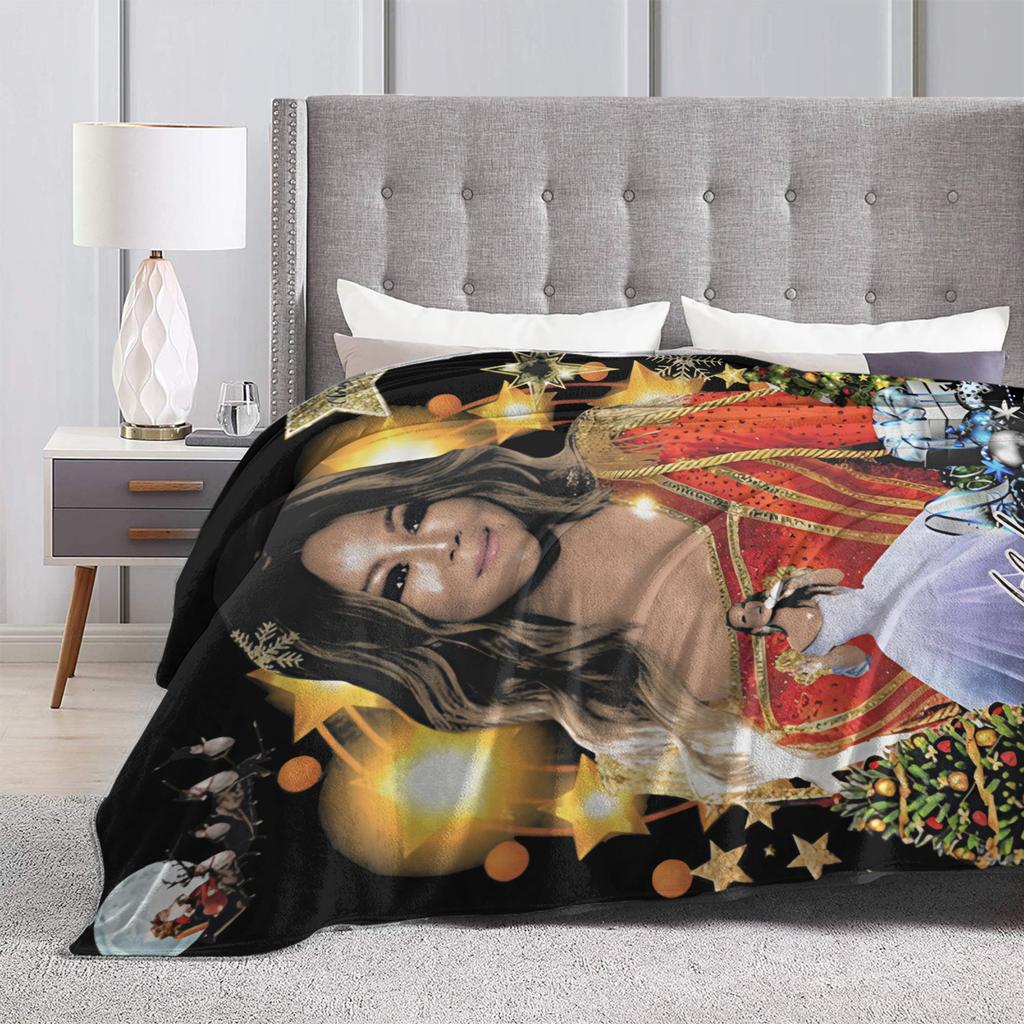Mariah Carey All I Want For Christmas Is You Plüschdecken Studenten Flanell Bettwäsche Decken Outdoor Warm Weich Tagesdecke Geschenk