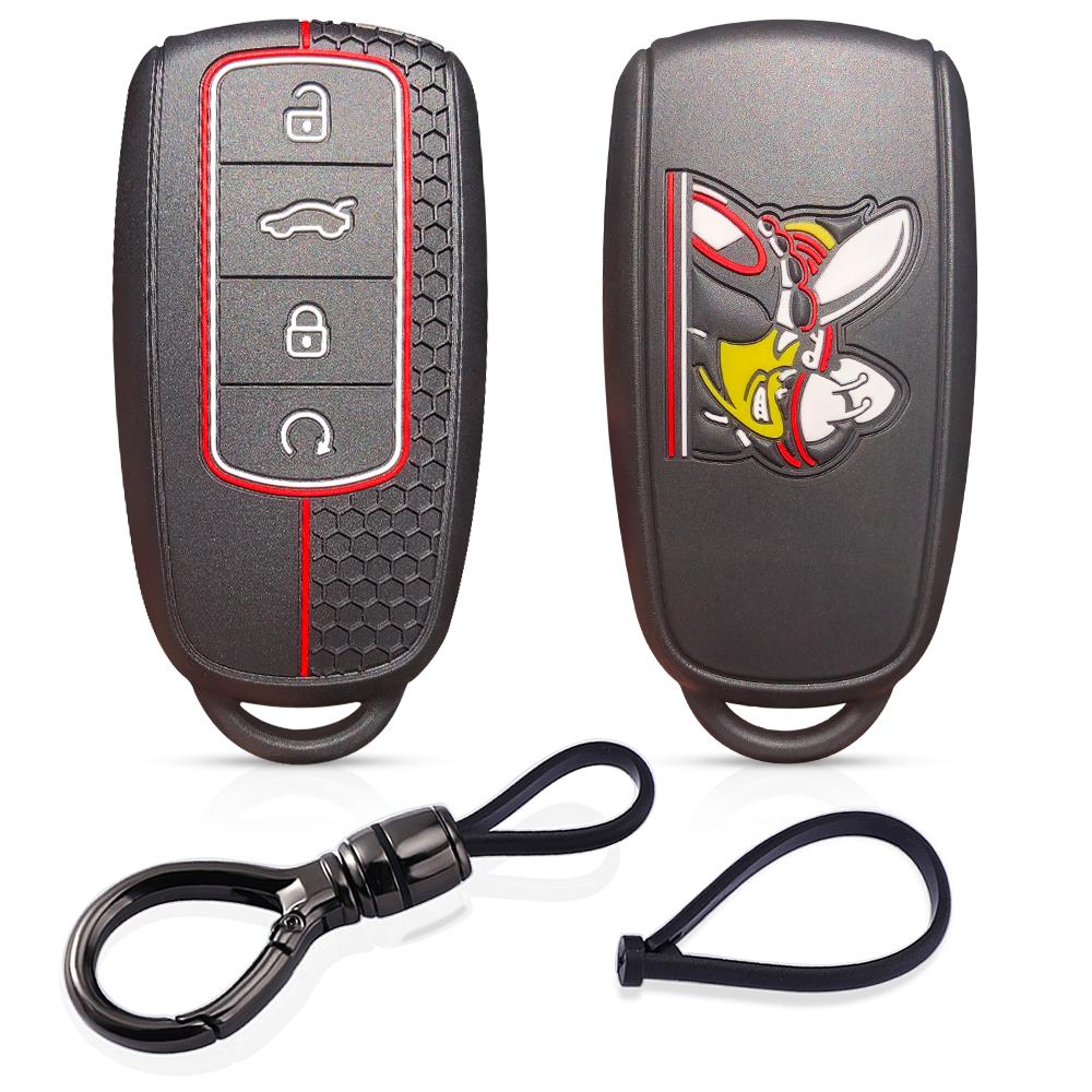Silicone Key Case Shell Remote Car Key Cover for  Chery Omoda C5 Tiggo 8 Plus 7 Pro Tiggo 8 Pro Arrizo 5 Keycheins Holder 2021