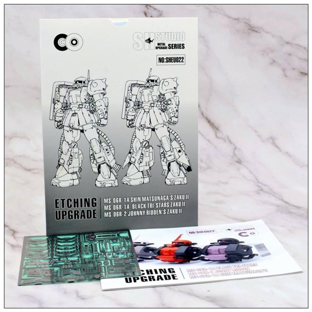 Stainless Steel Parts for and MGSD Modifications Shin Zaku Black Zaku High-Quality Detail-Up HG, RG, MG, PG, MGEX, (for MS-06R-1/1A/R-2 Matsunaga's