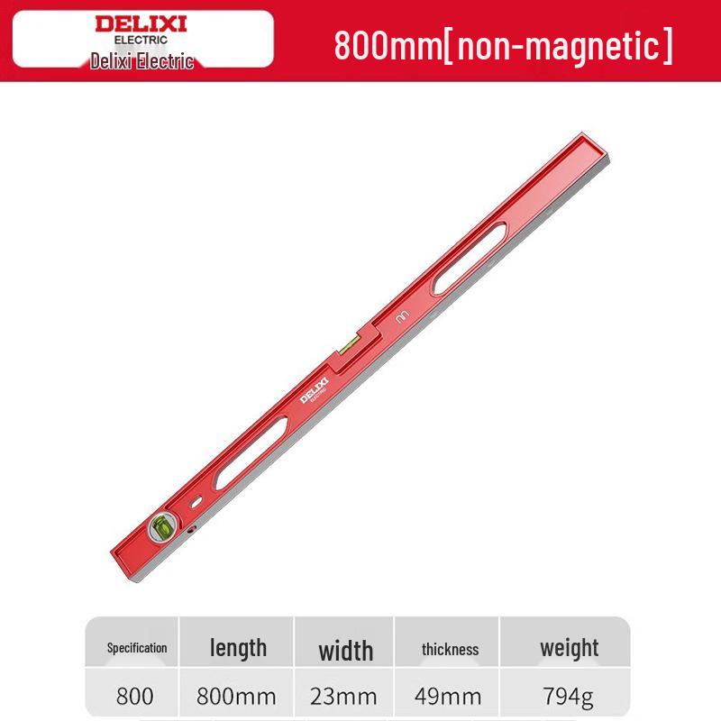 Delixi High Precision Aluminum Spirit Level with Magnet, Small Digital Display Magnetic Ruler
