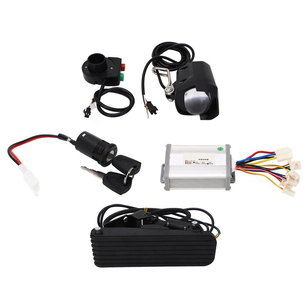 24V 800W Børstet Kontroller og Gasspedalmontering Elektrisk Sykkel Konverteringssett for