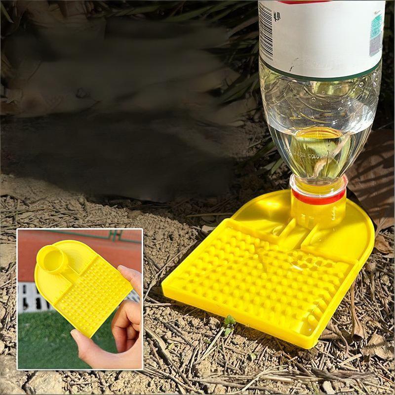 

Bees Water Feeder New Design Entrance In Feeding Internal Mineral Bottle Adaptor Anti Drowning Beekeeping Supplies жовтий