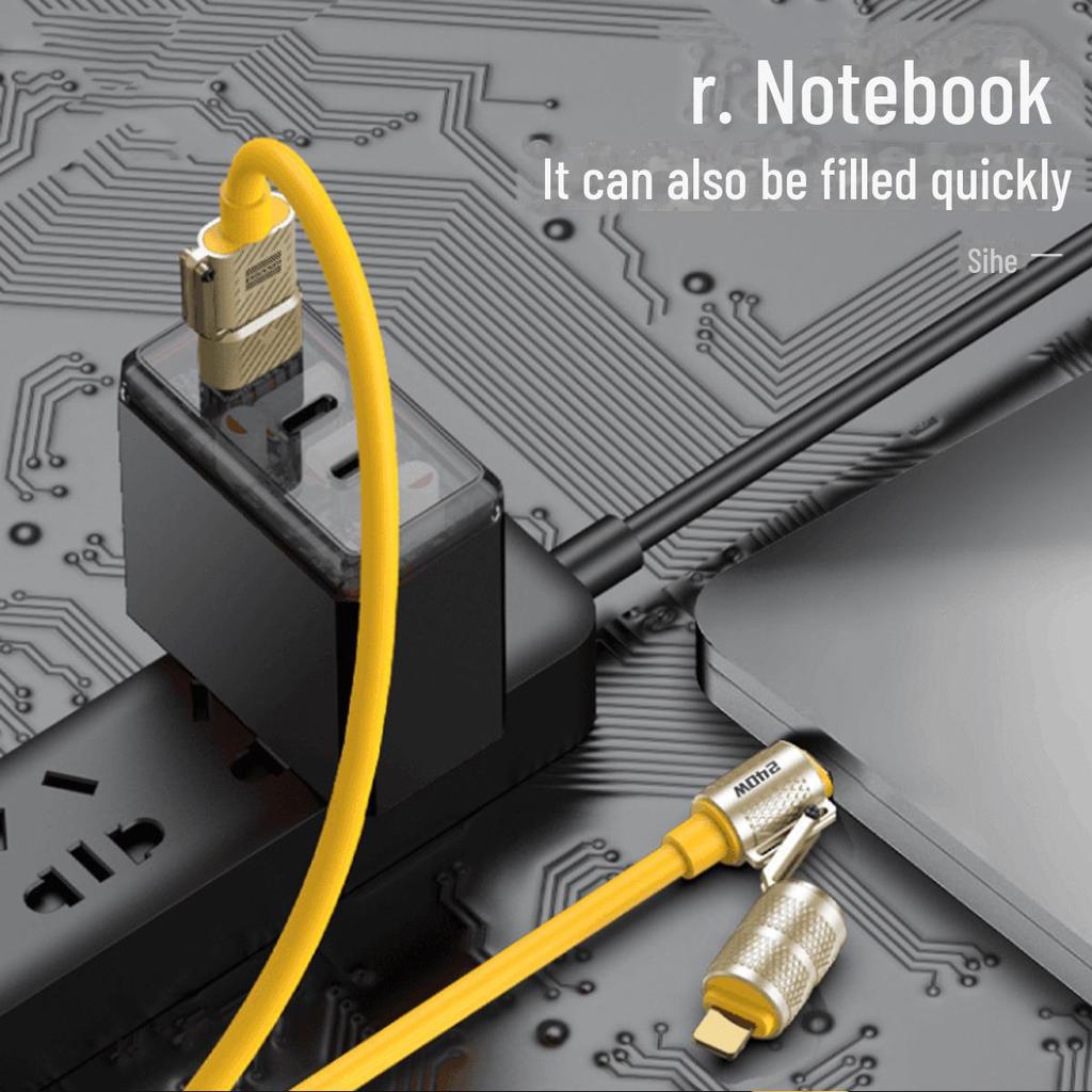 Cablu de încărcare rapidă PD 4-în-1 de 240W pentru Apple/Huawei, Dual Type-C