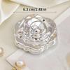 Rose-shaped Folding Makeup Mirror Handheld Mini Double-sided Mirror Makeup Touch-up Mirror Compact Pocket Mirror  Mini Mirror