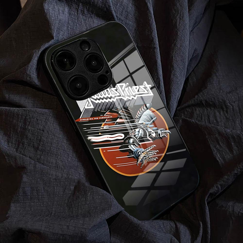Band J-Judas Priest-Music Phone Case For IPhone 17 Pro Max 15 Pro 16 14 Plus 12 13 Mini 11 Pro Shockproof Glass Cover