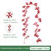 175/190/195cm Red Berry Christmas Garland Decoration Artificial Garland Wedding Flowers Accessory Home Decor Xmas New Year Gifts