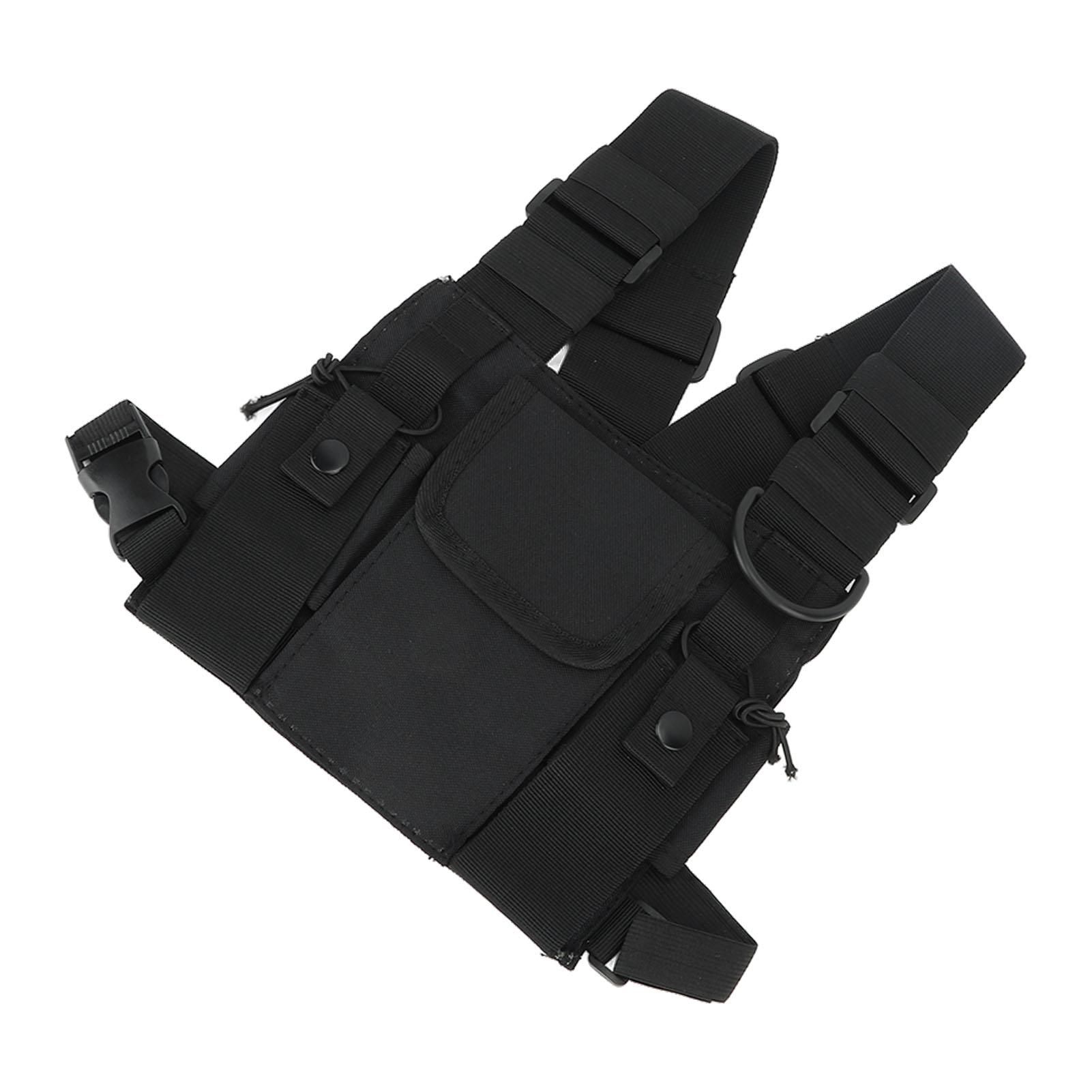 

Многофункциональный нагрудный рюкзак на груди, сумка для бега, жилет для мужчин и женщин, черный