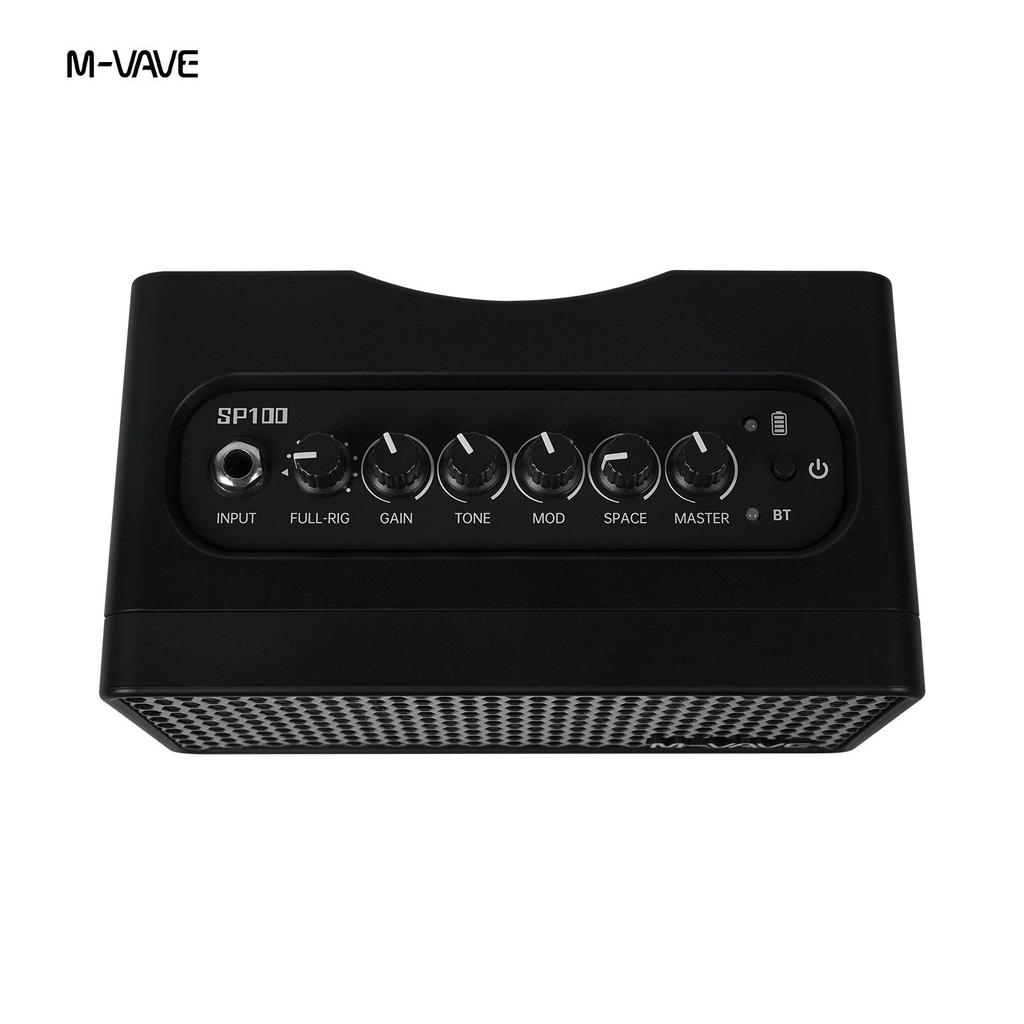 M-VAVE SP100 10W Electric Guitar Amp with Built-in Head & Cabinet Simulation for Outdoor Use